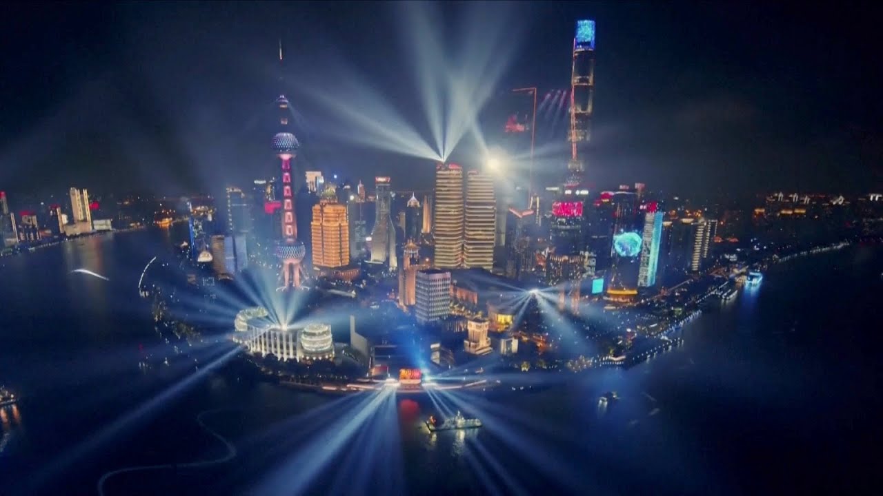 Shanghai, Chongqing stage light shows to celebrate CPC centenary