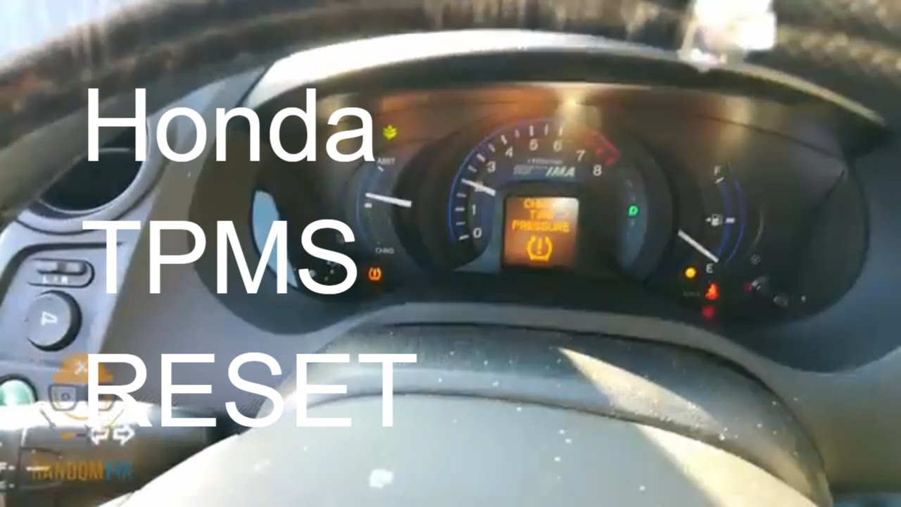 how to reset Honda CIVIC TPMS light ️ Honda Accord TIRE PRESSURE