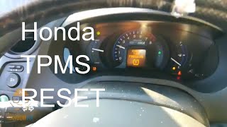 how to reset Honda  CIVIC TPMS light▶️ Honda  Accord TIRE PRESSURE MONITOR SYSTEM Reset