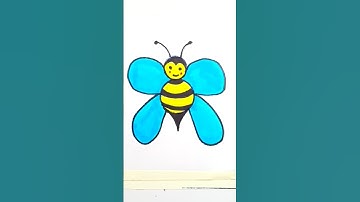 🐝Cute Honey Bee || Drawing #honey #bee#easydrawing #shirinartshaikh