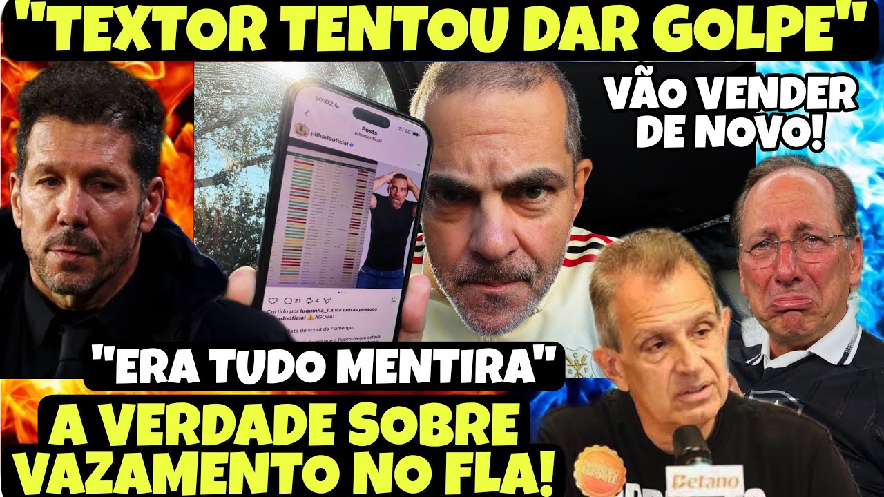 URGENTE! FLA SE POSICIONA SOBRE LISTA DE CONTRATAÇÕES! A VERDADE SOBRE SIMEONE! TEXTOR DESTROÇADO!