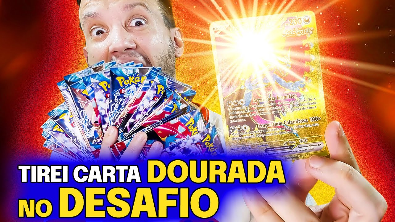 TIREI A CARTA DOURADA NO DESAFIO DA BOX vs BOX| CAPITÃO HUNTER CARTAS POKEMON TCG