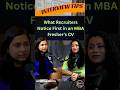 How HR Evaluates an MBA Fresher’s CV