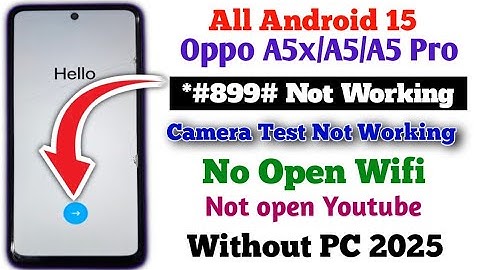 All Realme, Oppo Android 15 | FRP BYPASS | Oppo A5X Google Account Bypass Without PC ||