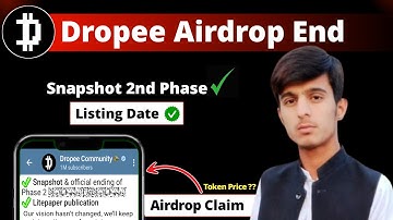 Dropee Airdrop Listing Date || Dropee Airdrop Snapshot Phase 2 || Dropee New Update