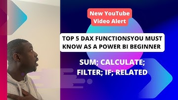 Top 5 DAX Functions Every Power BI Beginner MUST Learn! | Quick Tutorial