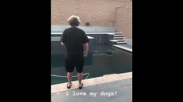 Ruby da cherry and Zac FTP hanging out by pool October 15, 2019