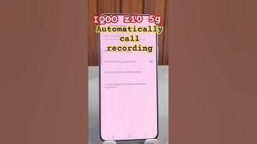 Automatically call recording in IQOO z10 5g phone #callrecordingsetting #iqooz10