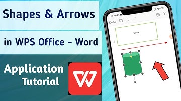 How to Add Shapes & Arrows on Word Document File in WPS Office word App