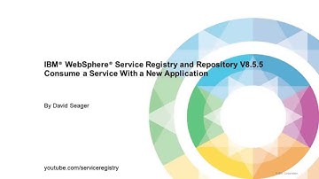 Register a Consumer With a New Application in WebSphere Service Registry and Repository V8.5.5