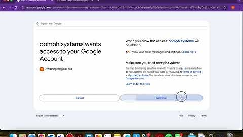 Oomph CRM Gmail Integration Demo