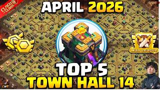 TOP 5! NEW BEST Town Hall 14 (TH14) BASE + COPY LINK 2026 | TH14 WAR/CWL BASE | Clash of Clans