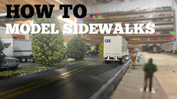 Model Railroading Episode 1 - Modeling Sidewalks In HO Scale