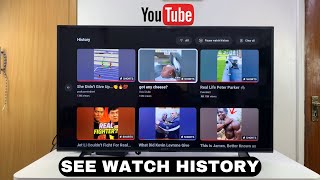 How To See YouTube Watch History On Smart TV
