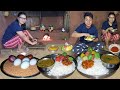 Rural life cooking in village darjeelingmasoor dal  egg mix recipe with rice cooking in village