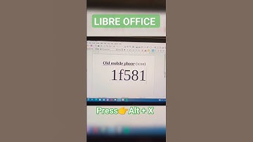 OLD MOBILE PHONE ICON IN LIBRE OFFICE || #msword #computer #viral #shorts
