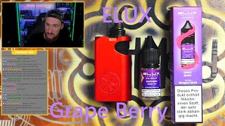 ELUX Grape Berry Liquid Geschmackstest