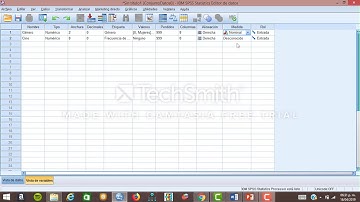 Crear base de datos en spss