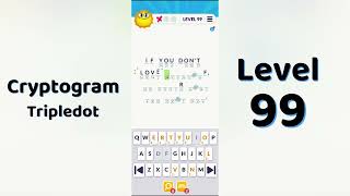 Cryptogram Tripledo Level 99 Solutions 🧩 | Logic Puzzle Game | Mini Boss