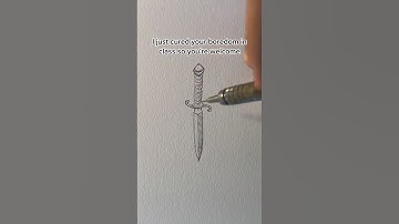 How to draw dagger 🗡️ || Jmarron