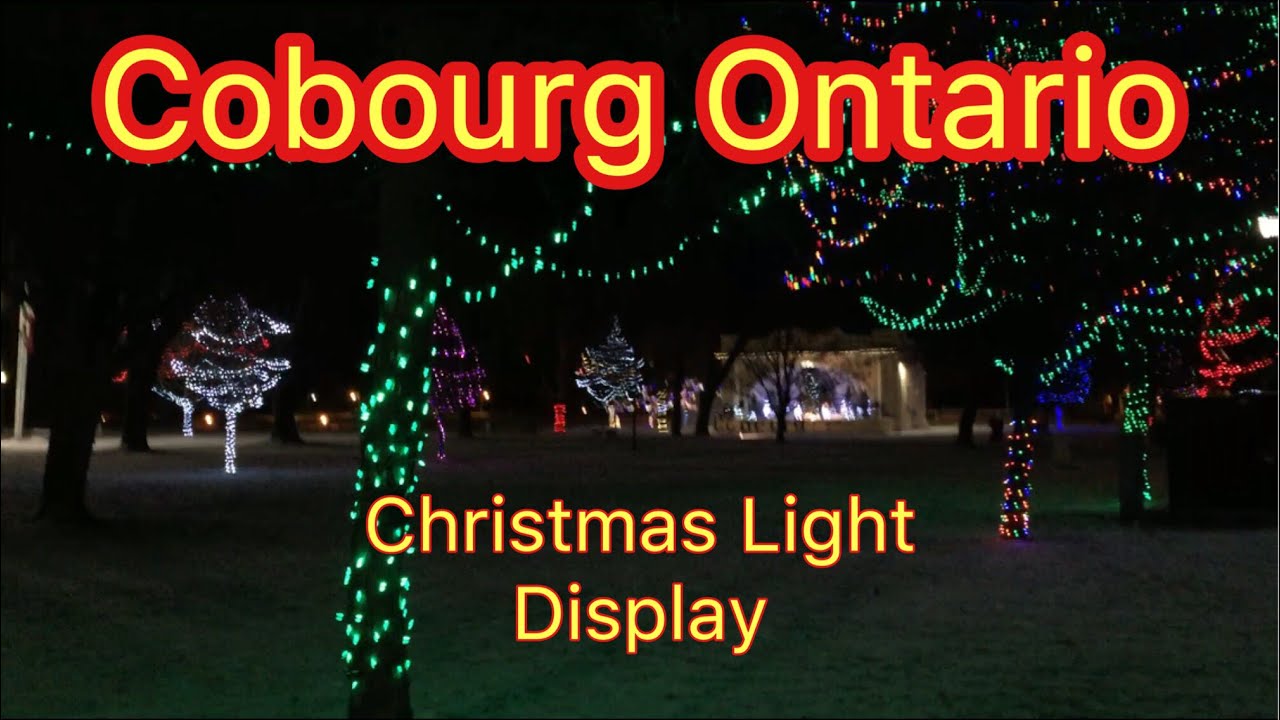 Cobourg, Ontario Christmas light display YouTube