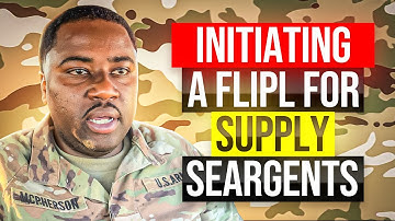 Initiating a FLIPL for 92Y, Supply Sergeants in the U.S. Army