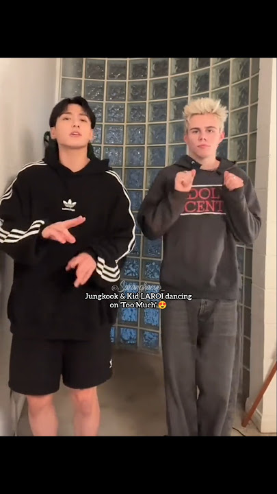 Jungkook & Kid LAROI's doing 'Too Much' dance 😍🔥