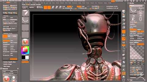 Zbrush 4R4 new Insert Mesh Curve mode features