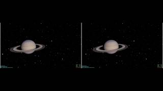 Stereoscopic 3-D Saturn (Crosseye)