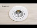 SOLV - Direkter Einbau des maxLUCE LED-Spots in die Decken-Isolation
