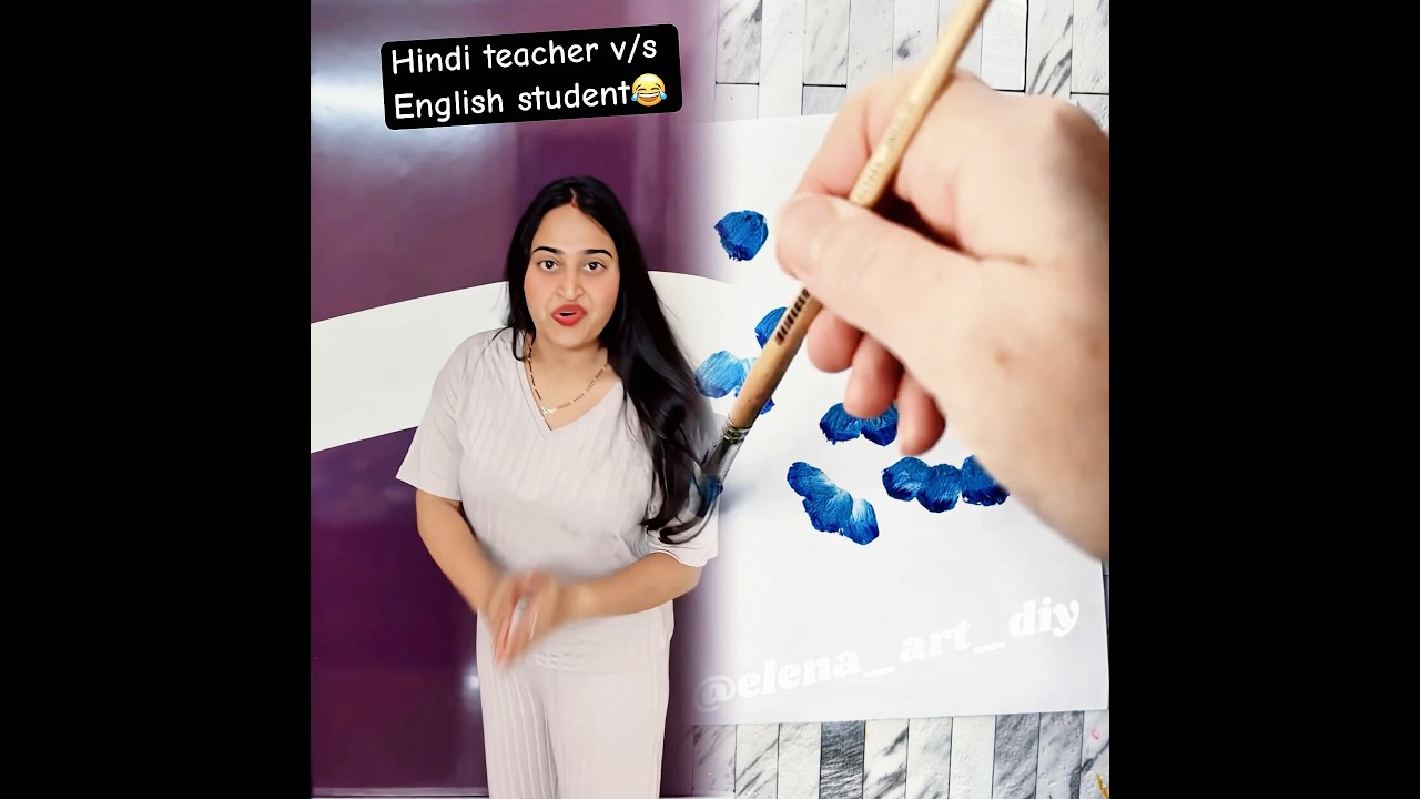 Hindi teacher v/s English student😂
