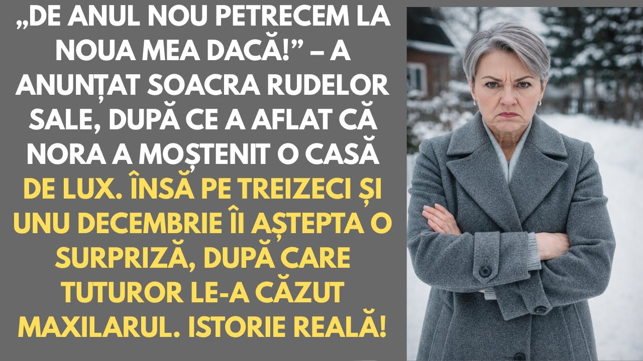 De Anul Nou petrecem la CABANĂ! Soacra își suna rudele imediat ce a aflat despre moștenirea nurorii