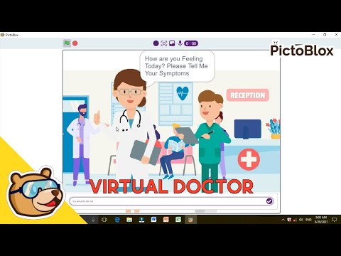 VIRTUAL DOCTOR USING NLP IN PICTOBLOX SOFTWARE | STEMPEDIA | PICTOBLOX SOFTWARE