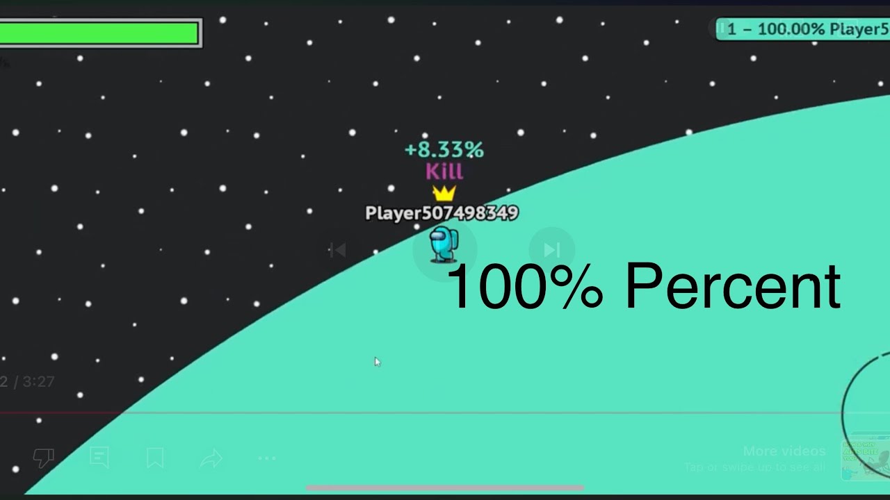 Amogus io: I got 100 percent in Amogus io