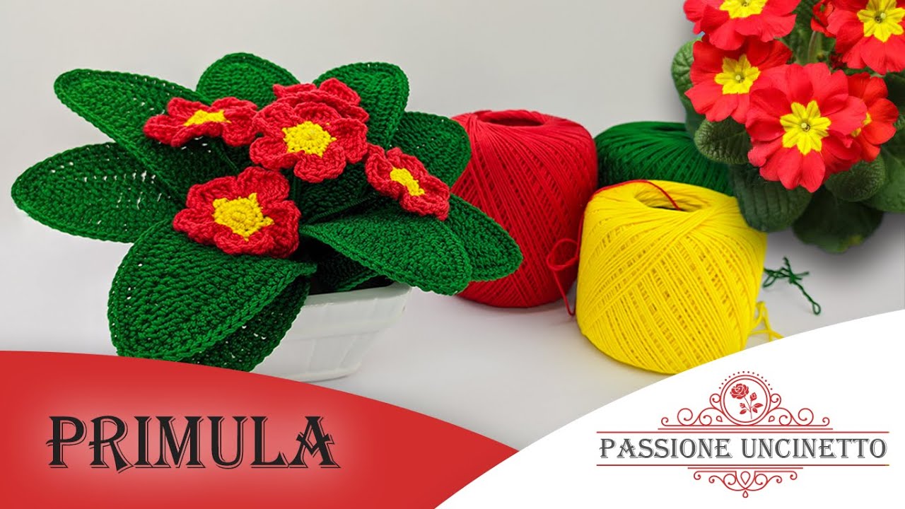 TUTORIAL: Primula all'uncinetto 🌸