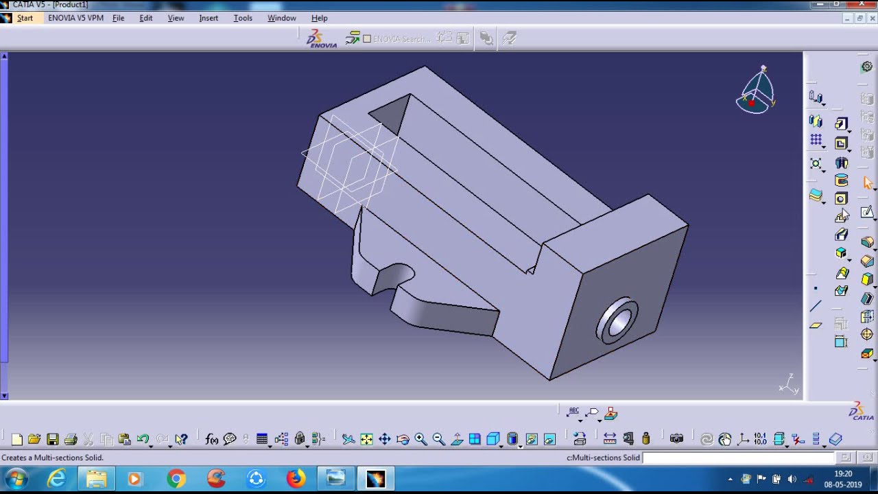 machine vice catia - YouTube