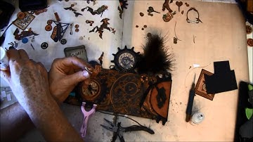 Envelope Mini album tutorial with Steampunk Spells collection part 8b