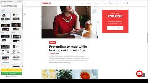 Johannes - Personal Blog Theme for WordPress gutenberg author Easy Create Website