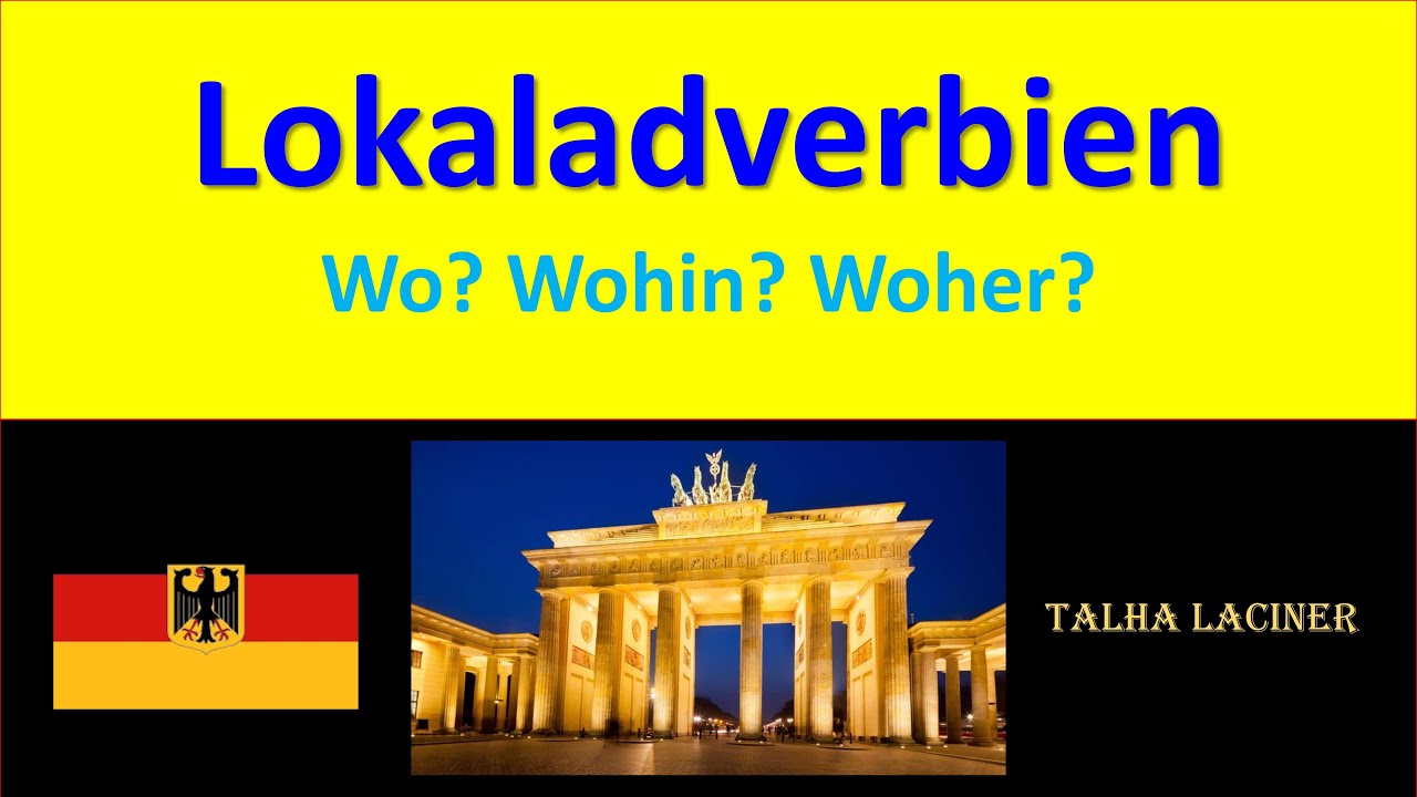 Lokaladverbien einfach erklärt! Deutschgrammatik