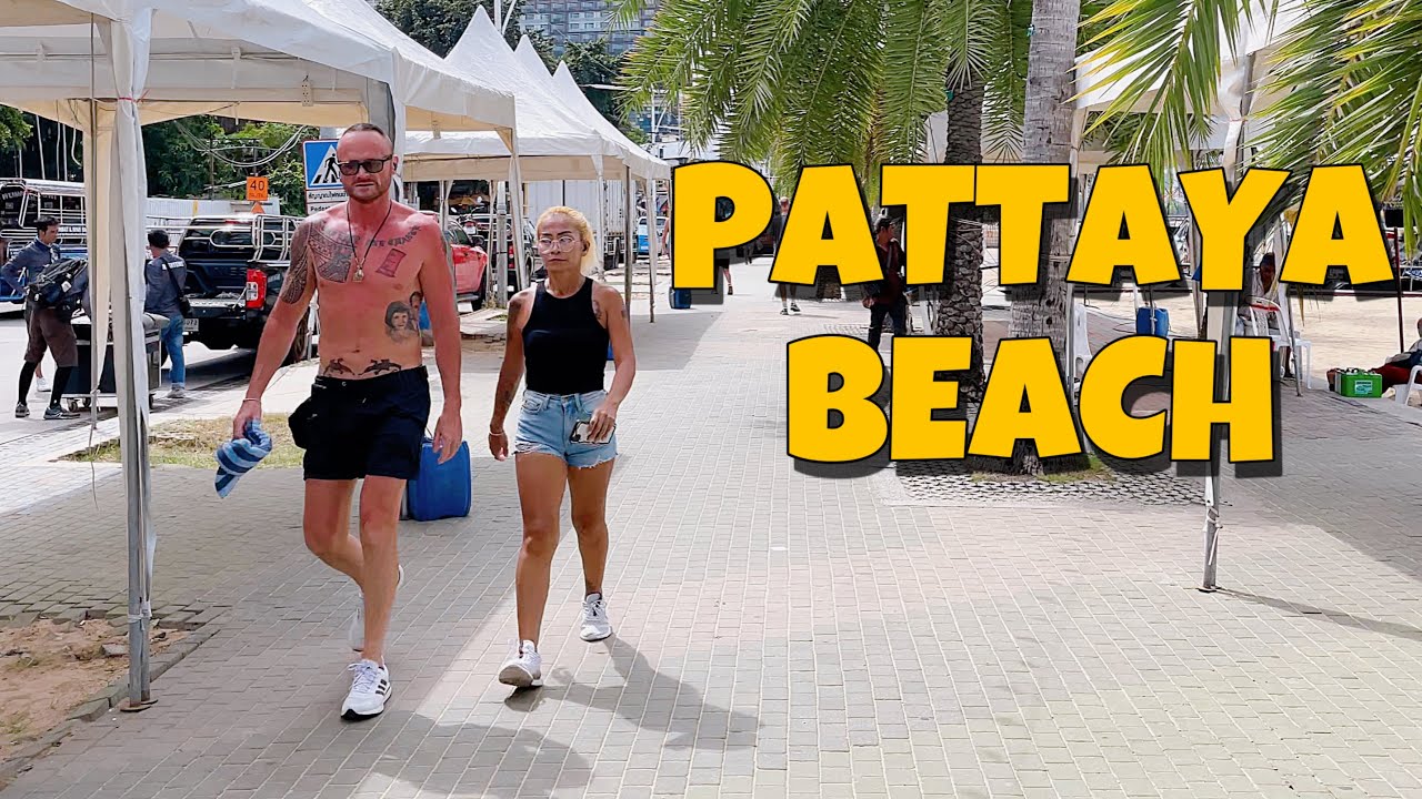 【🇹🇭 4K】Pattaya 2022 Beach Road - Morning Walk Thailand