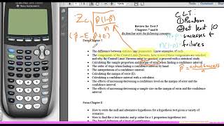 STA2023 Test 3 Review Video 1