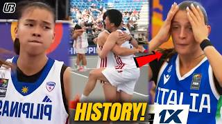 Gumawa Ng History Ang Gilas Womens Sa Fiba World Cup 3x3 Pinabagsak Ang World No11 Na Italy