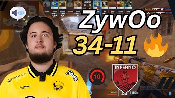 ZywOo get 34 kills w/apEX on Inferno 🔥🔥 | FACEIT lvl10 CS2 POV