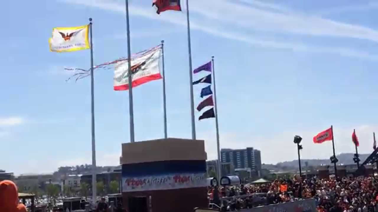 2014 World Series Pennant raising ceremony 4-13-15