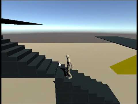 Unityで落下と着地のアニメーション再生機能を作成しました。