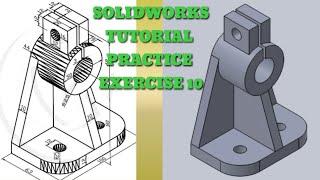 SolidWorks Tutorial Practice Exercise 10 for beginners Cad Basics Wealth