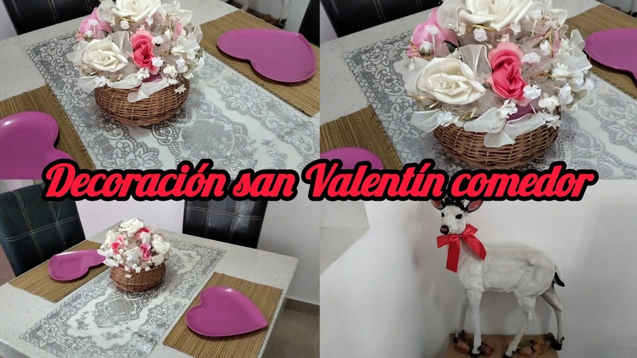 #Decoración san #Valentín #comedor #casa #pequeña 