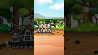 Tank Cartoon of the American KV 44!Cartoons about tanks ।  Gerand Animation #shorts