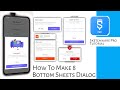 how to make custom dialog Bottom Sheets. sketchware tutorial sinhala. ui design for sketchware.