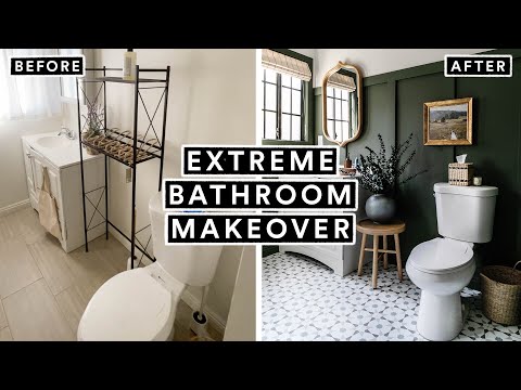 EXTREME BATHROOM MAKEOVER From Start to Finish 🚽 *Insane DIY Transformation*
